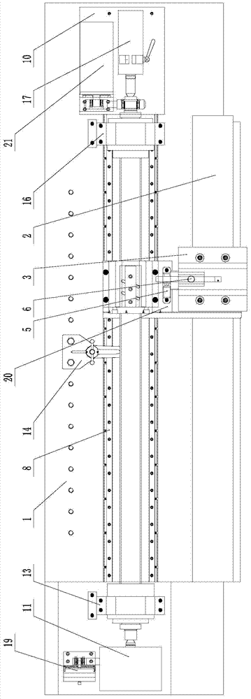 High-speed screw and screw pair comprehensive examination test bed