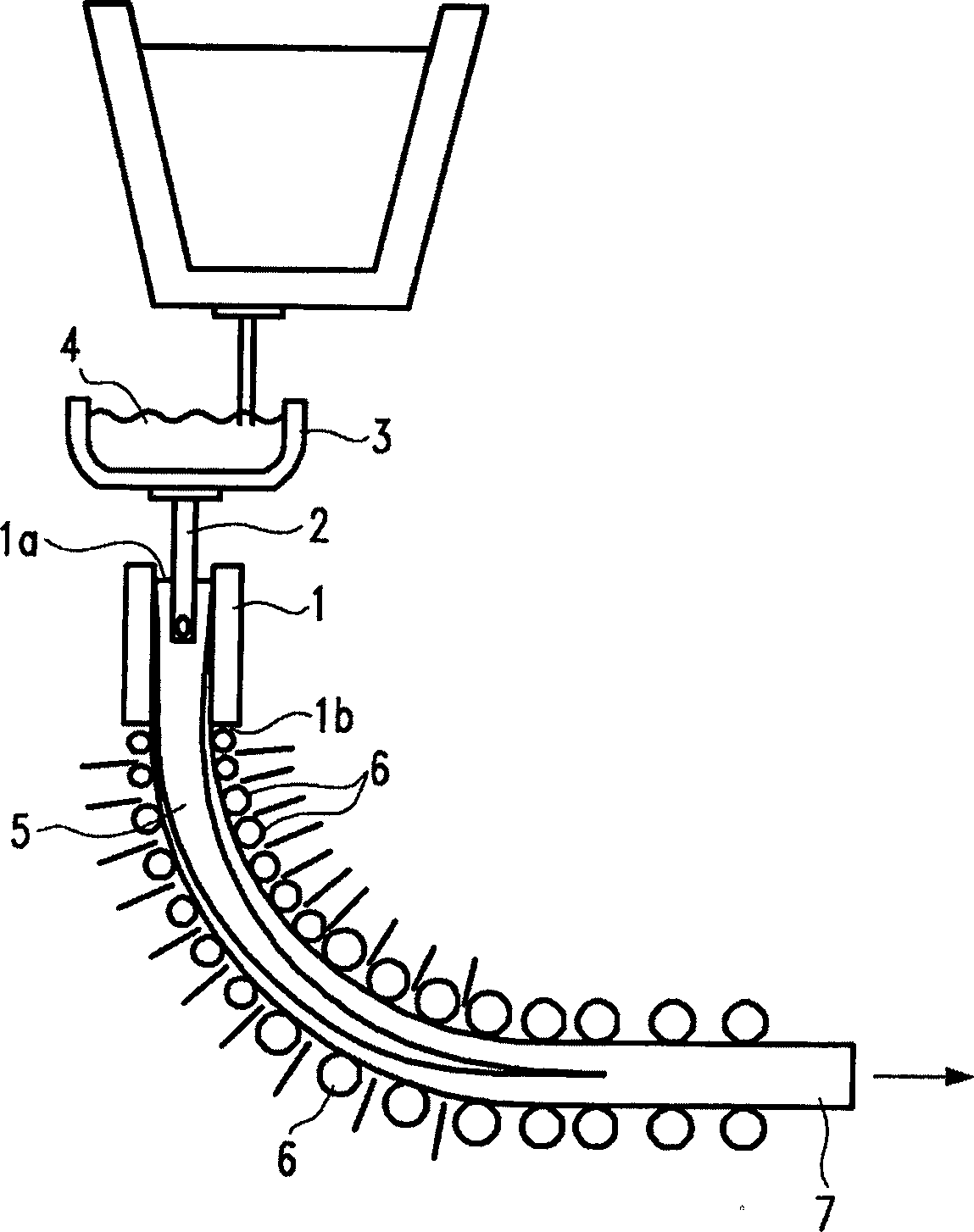 Method and apparatus for detecting the parameter of liquid state metal in a container