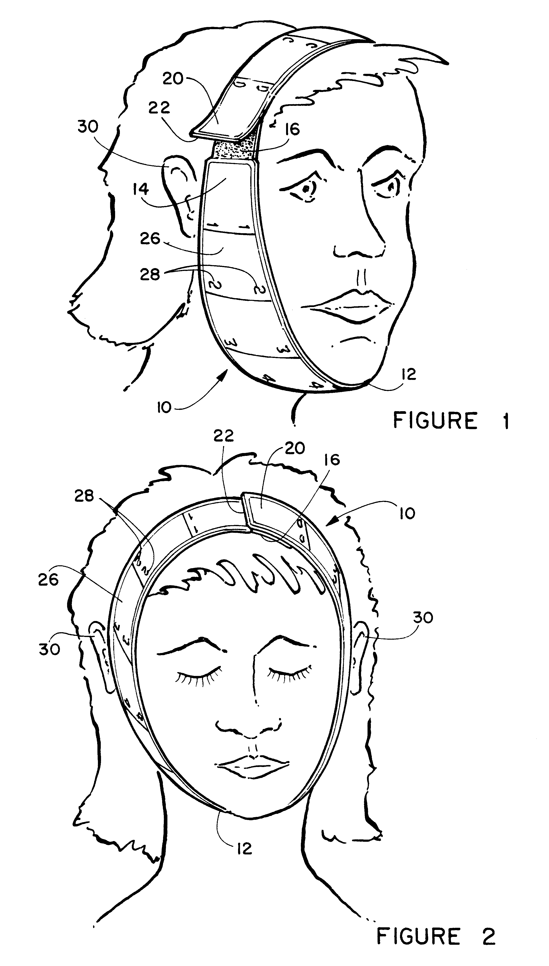 Facial exercise device with adjustment for variable resistance