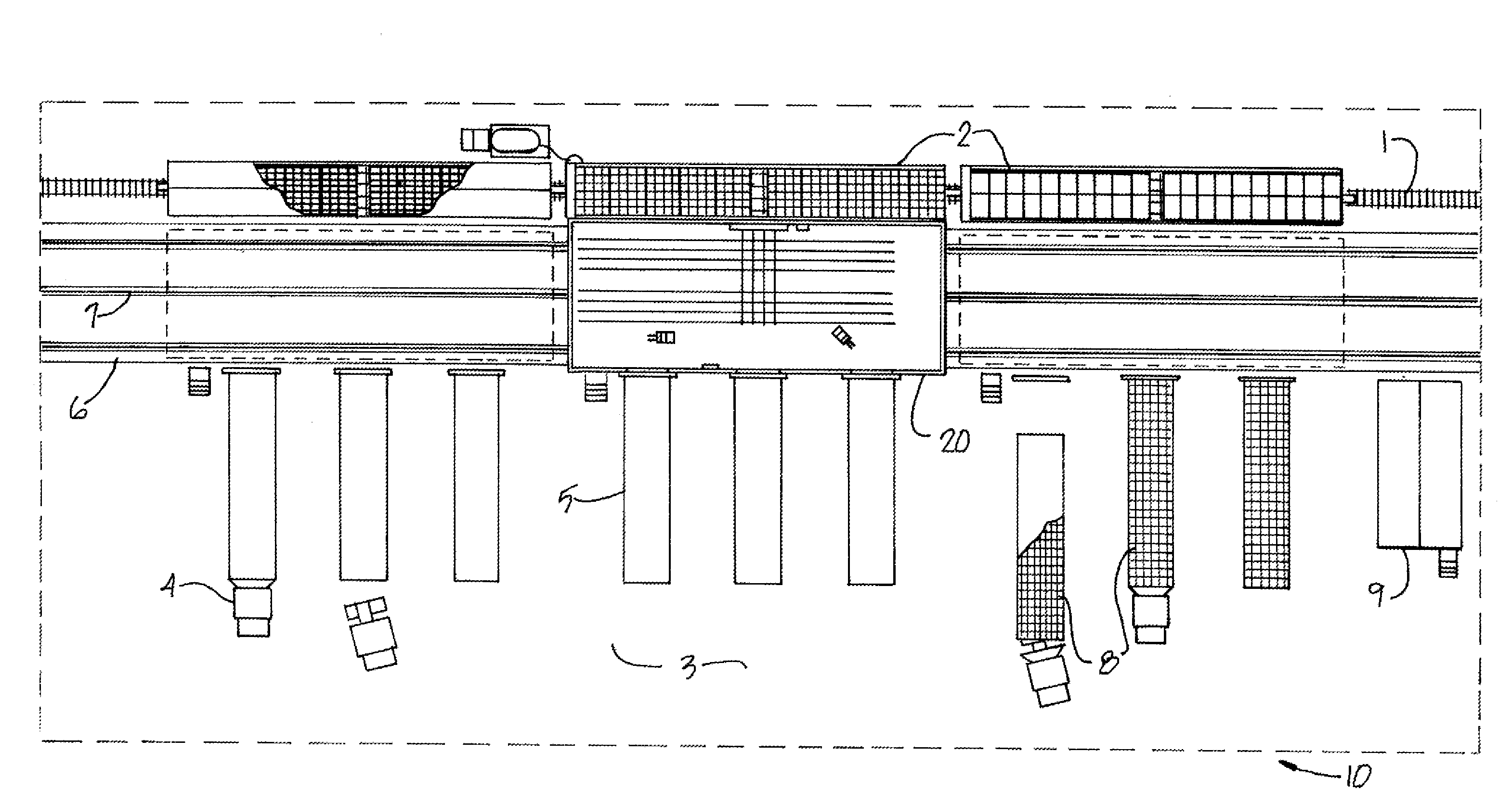 Cargo transfer system using a palletized rack