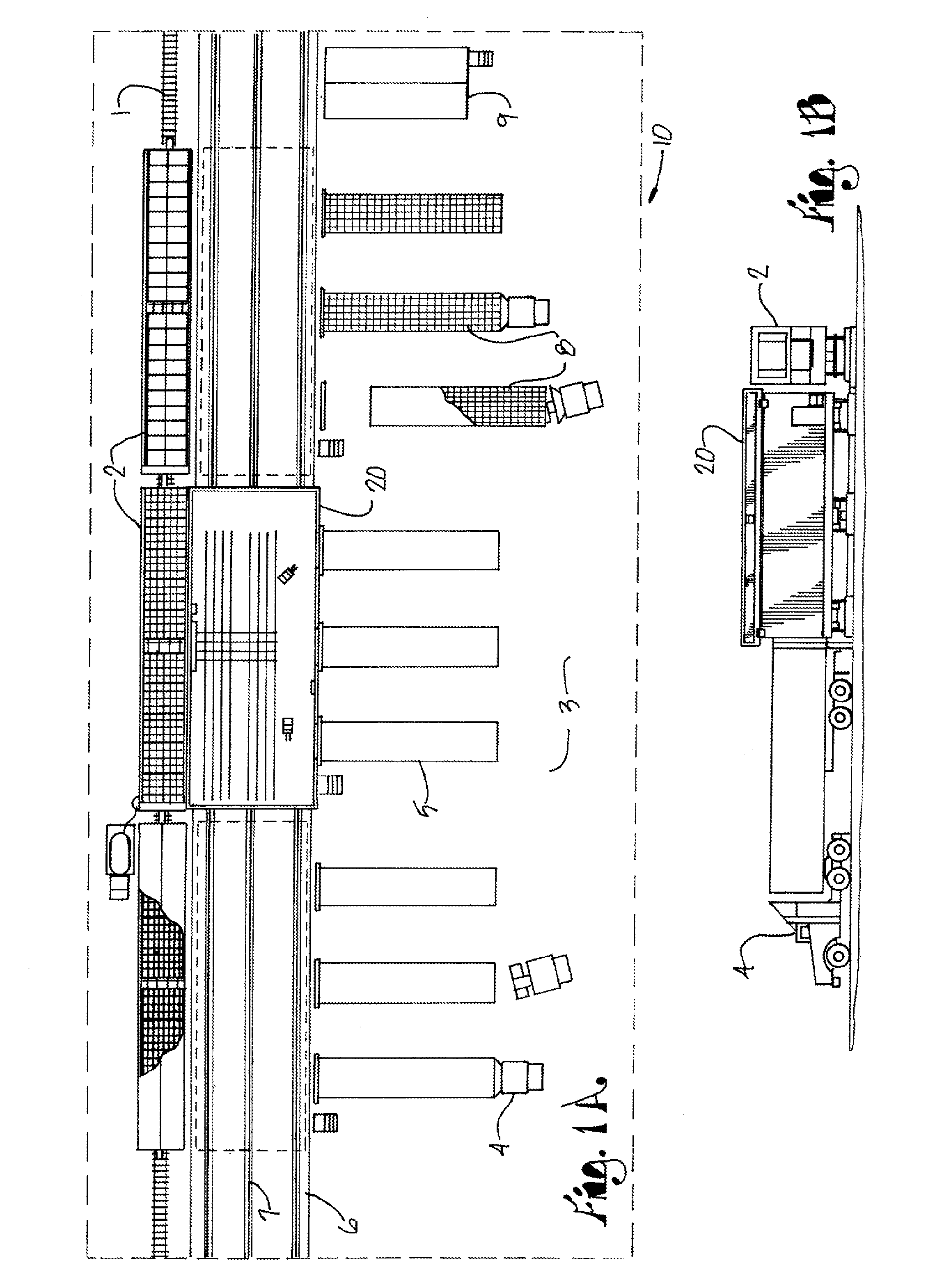 Cargo transfer system using a palletized rack