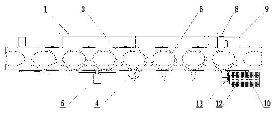 Guide soil-brushing device of head vegetable harvesting machine