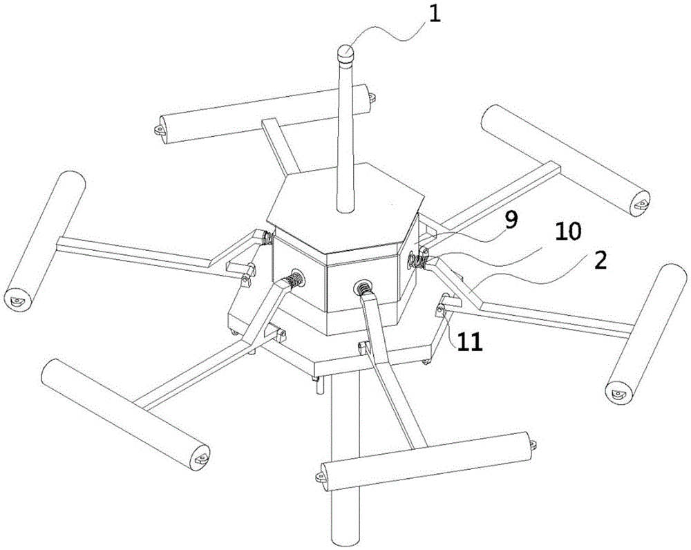 Offshore power transmission device and implementation method thereof