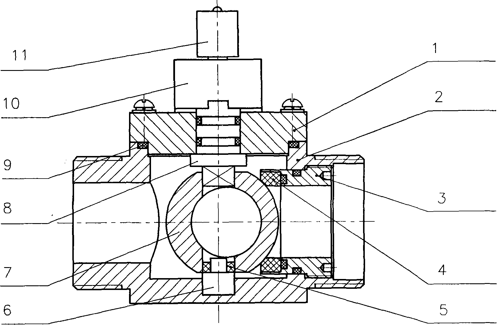 Eccentric electric ball valve