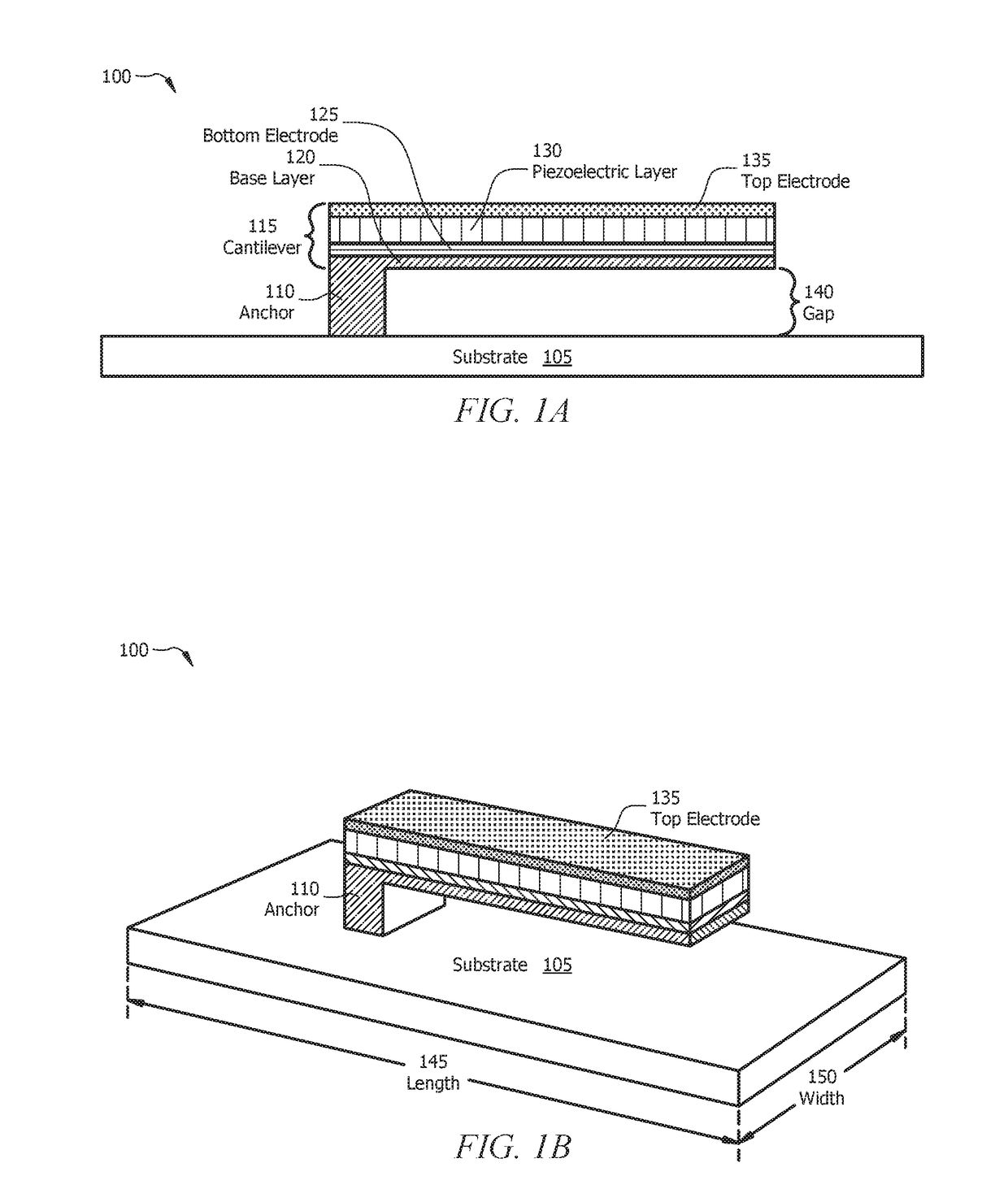 Methods and Systems for Making Piezoelectric Cantilever Actuators