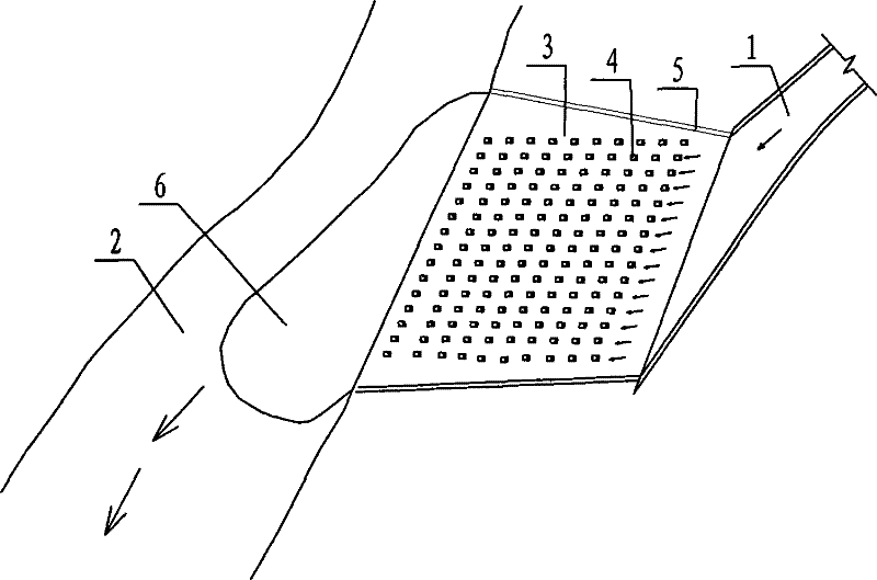 Hydropower station bank slope energy dissipation structure