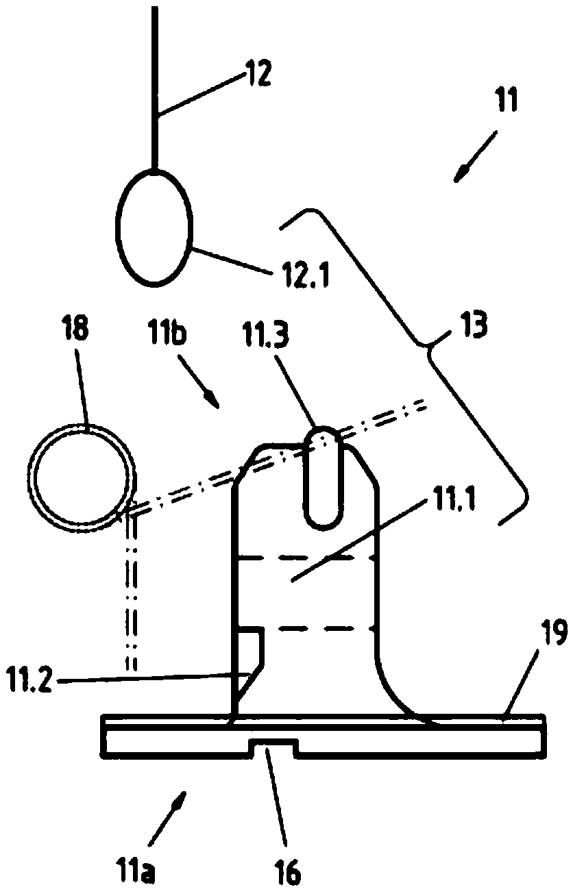 Door handle having a movable emergency opening element
