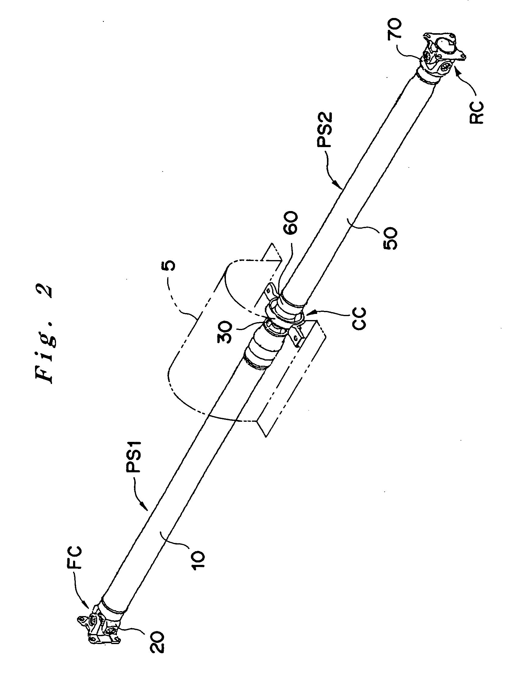 Propeller shaft and rotational power transmission mechanism equipped with this