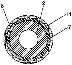 Piezoelectric drive type electric spindle chip mingling detection device used for numerical control machine tool