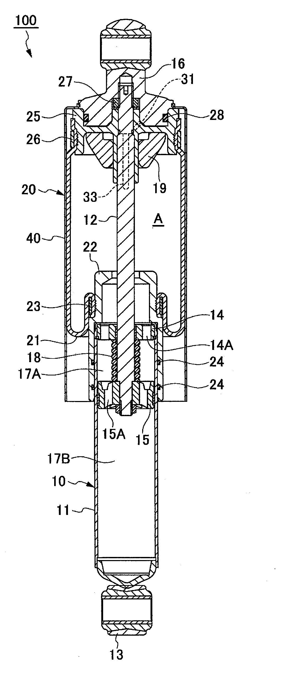 Damper with air spring