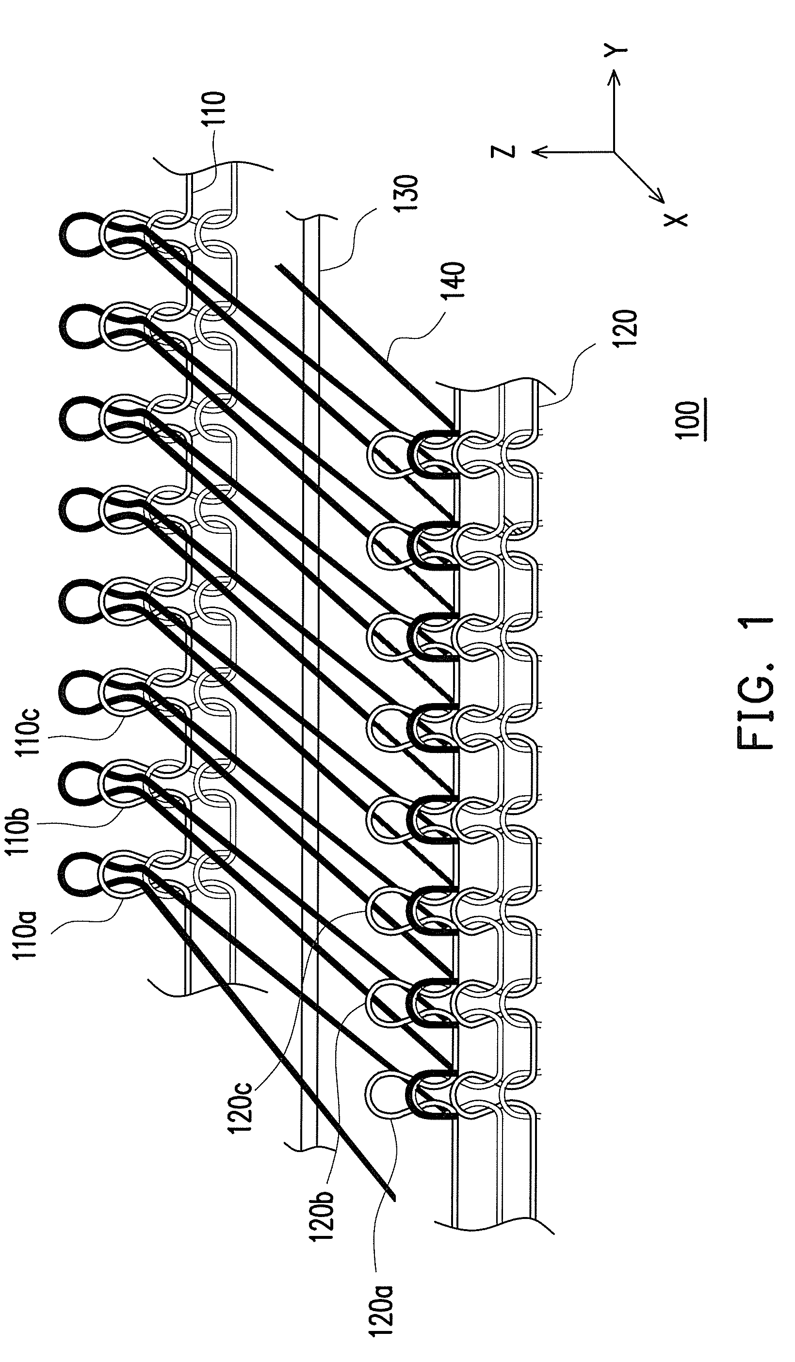 Integrally-woven three-layer heating textile