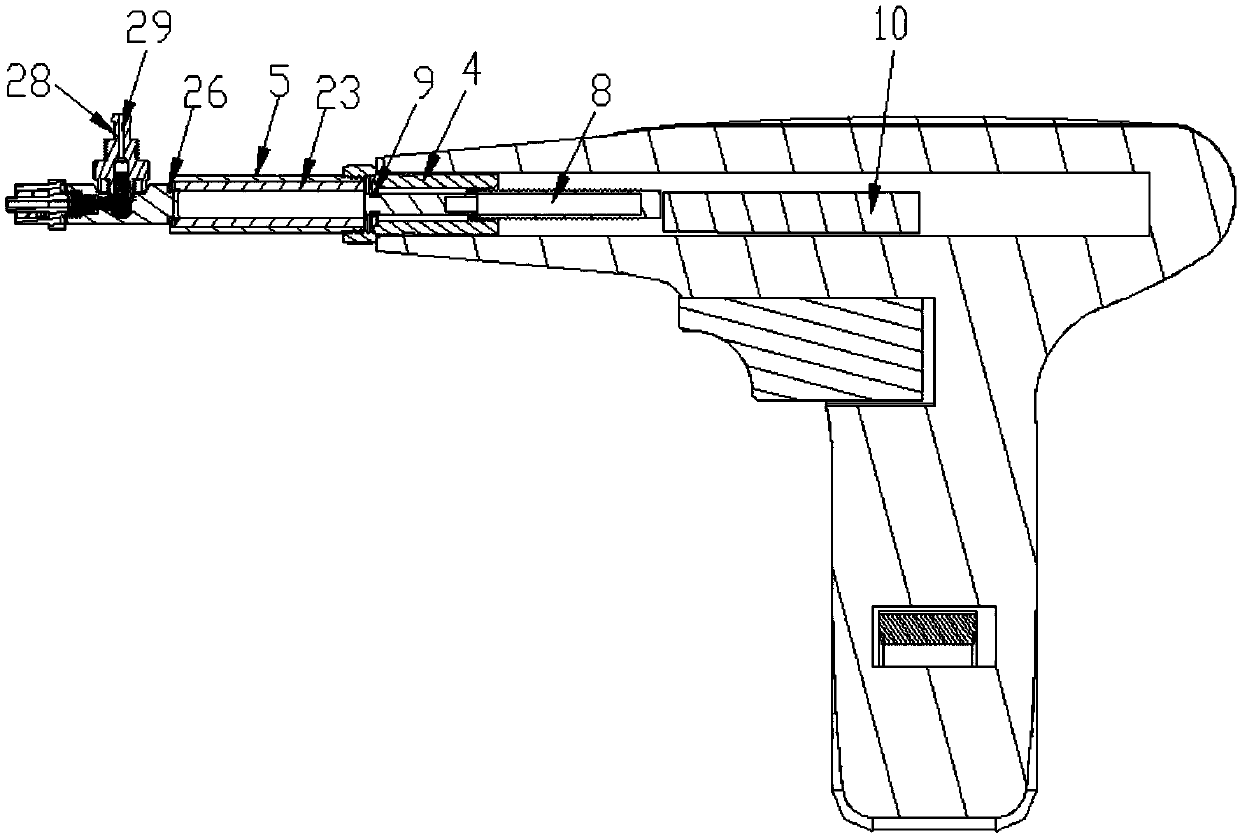 Electric or pneumatic continuous syringe