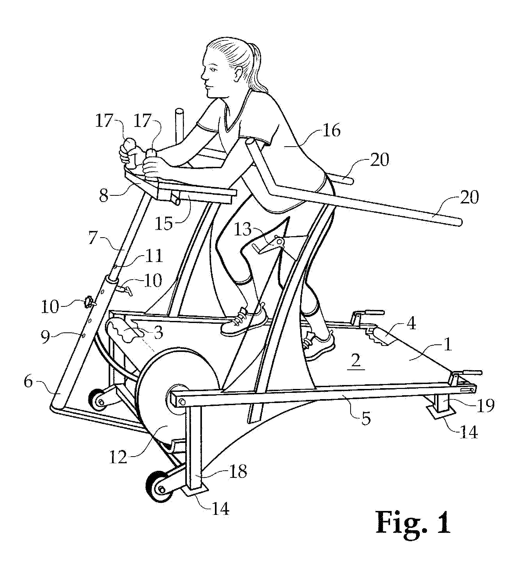 Motorless Treadmill with Large Flywheel