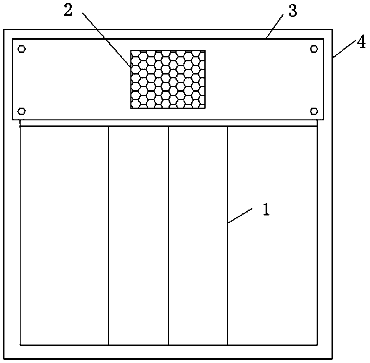 Rail traffic roller-shutter-type adjustable ventilating platform door