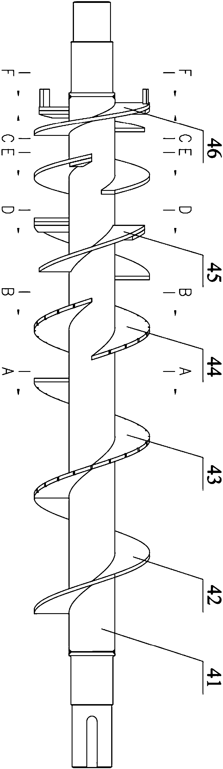 Soft extrusion spiral solid-liquid separation device