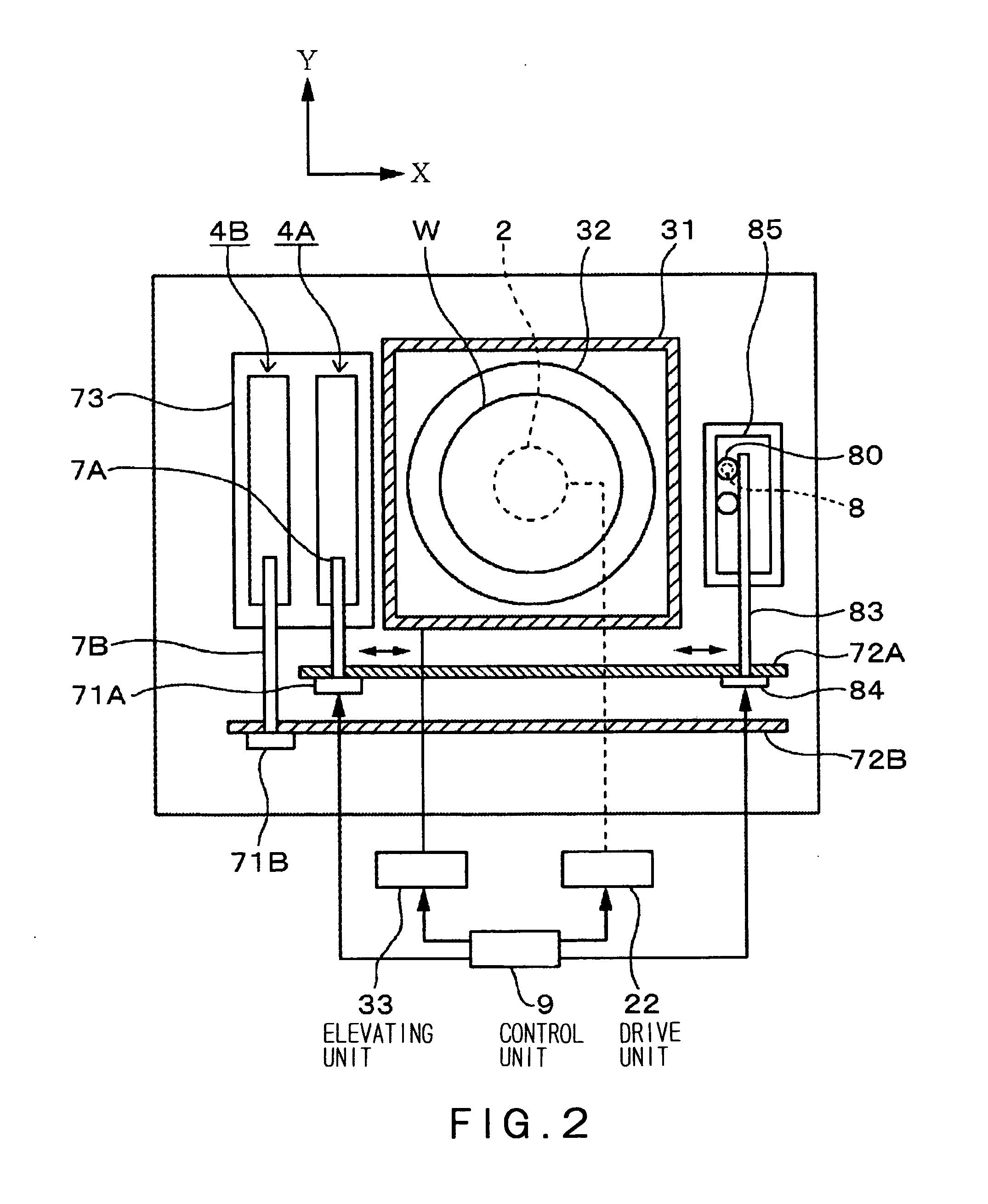 Developing device and developing method