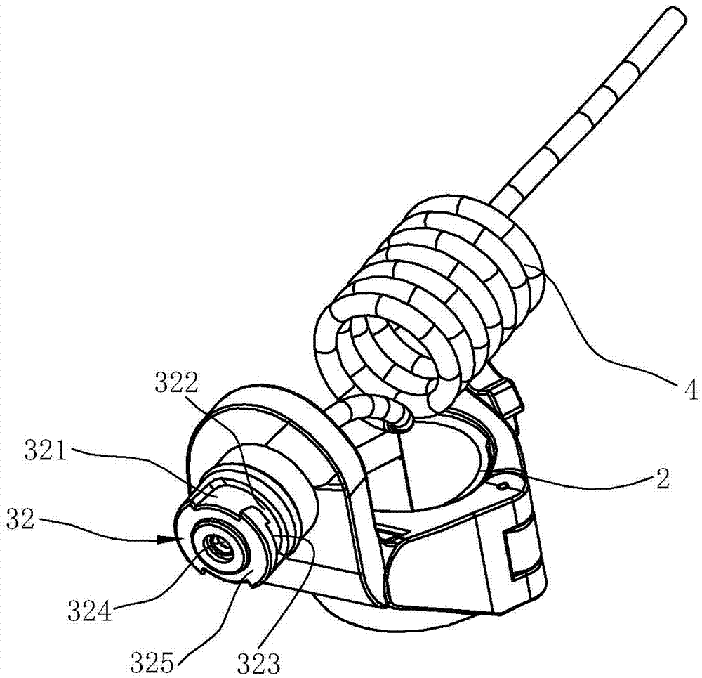 Quick dismounting and mounting structure and bicycle lamp with same