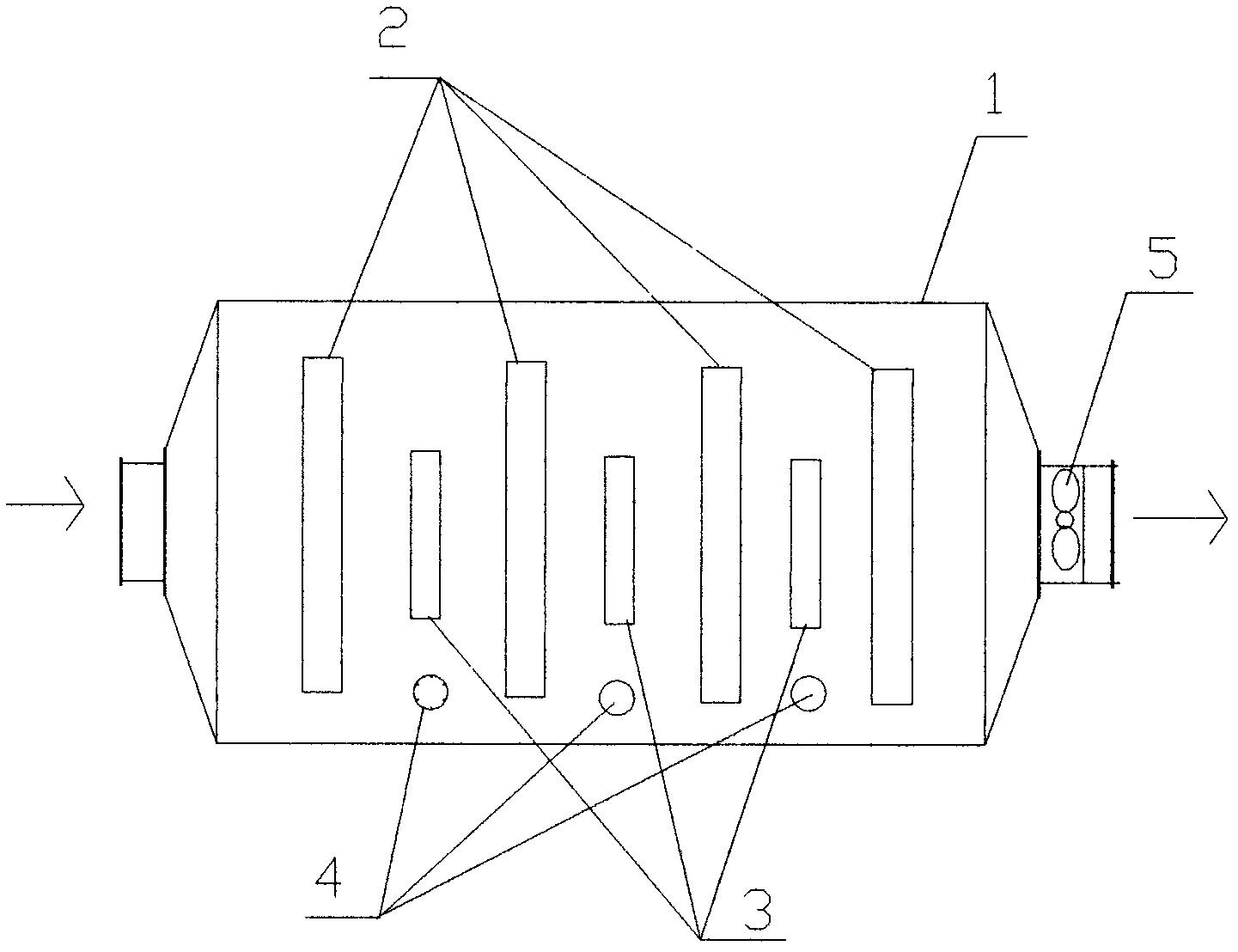 Device for waste gas treatment through normal-temperature regeneration of active carbon