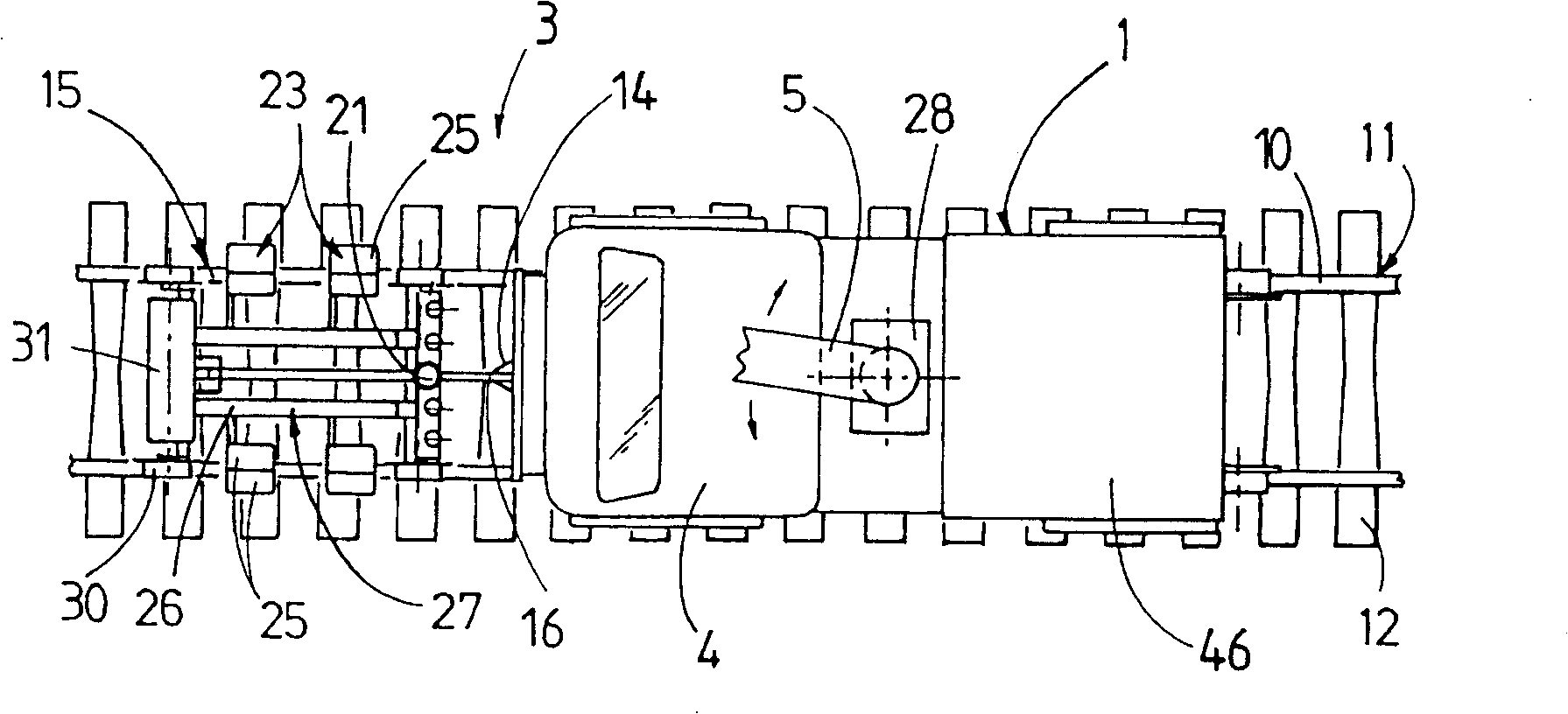 Machine and method for machining rails