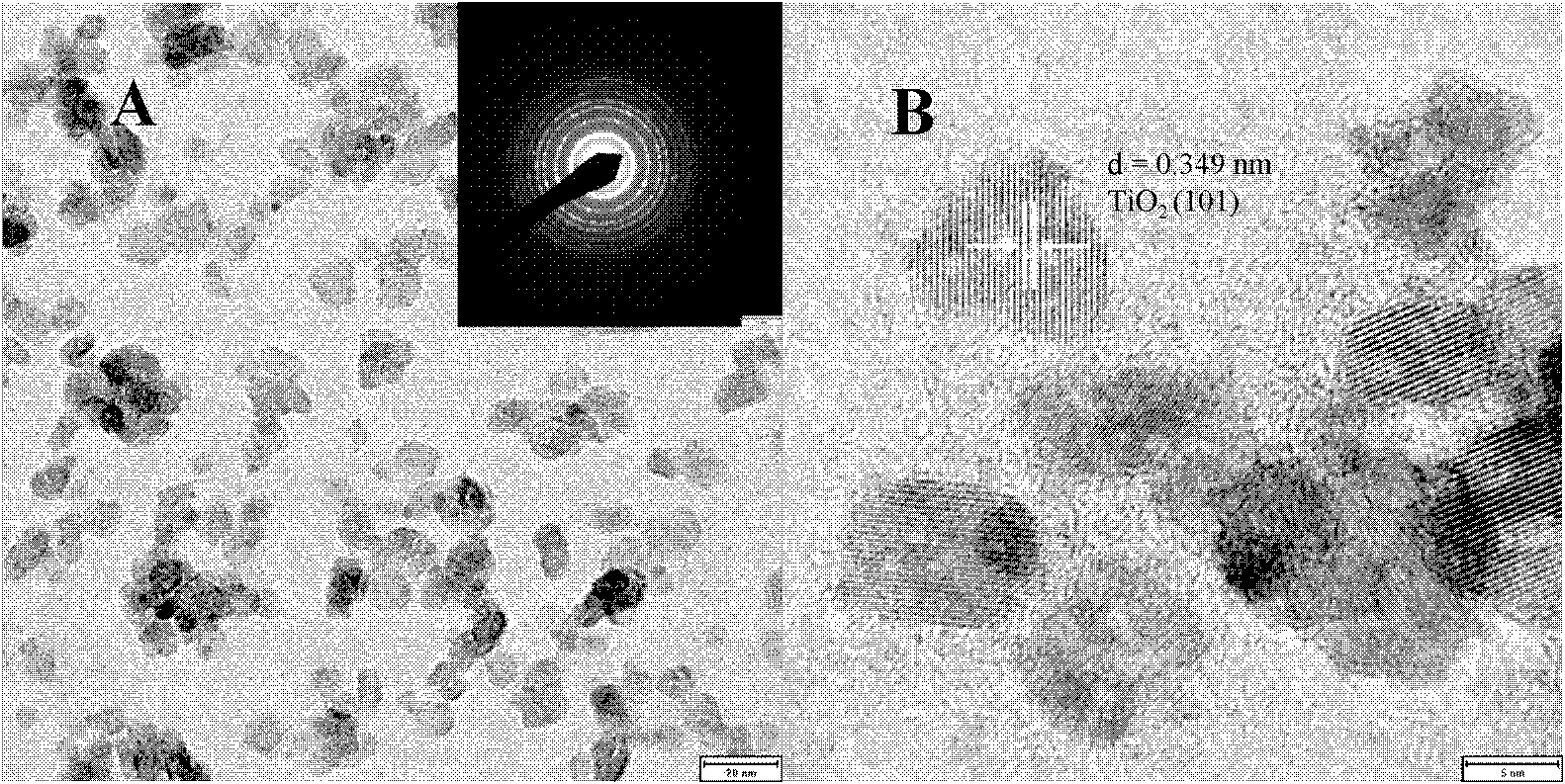 Titanium dioxide powder with ultrahigh water dispersion and high photocatalytic activity and preparation method thereof