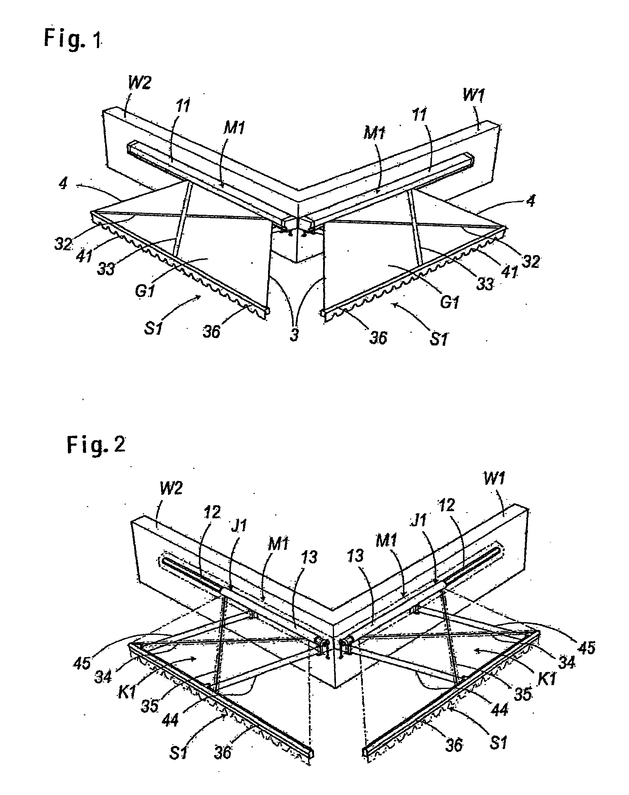 Corner canvas and corner awning device