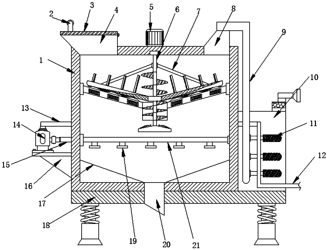 Chemical leaching device for soil remediation