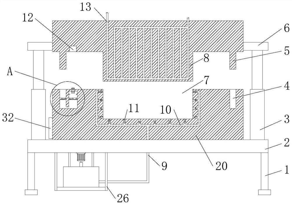 Automatic cooling demolding system for plastic mold