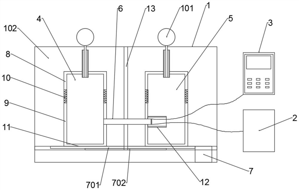 A heat flow static calibration device