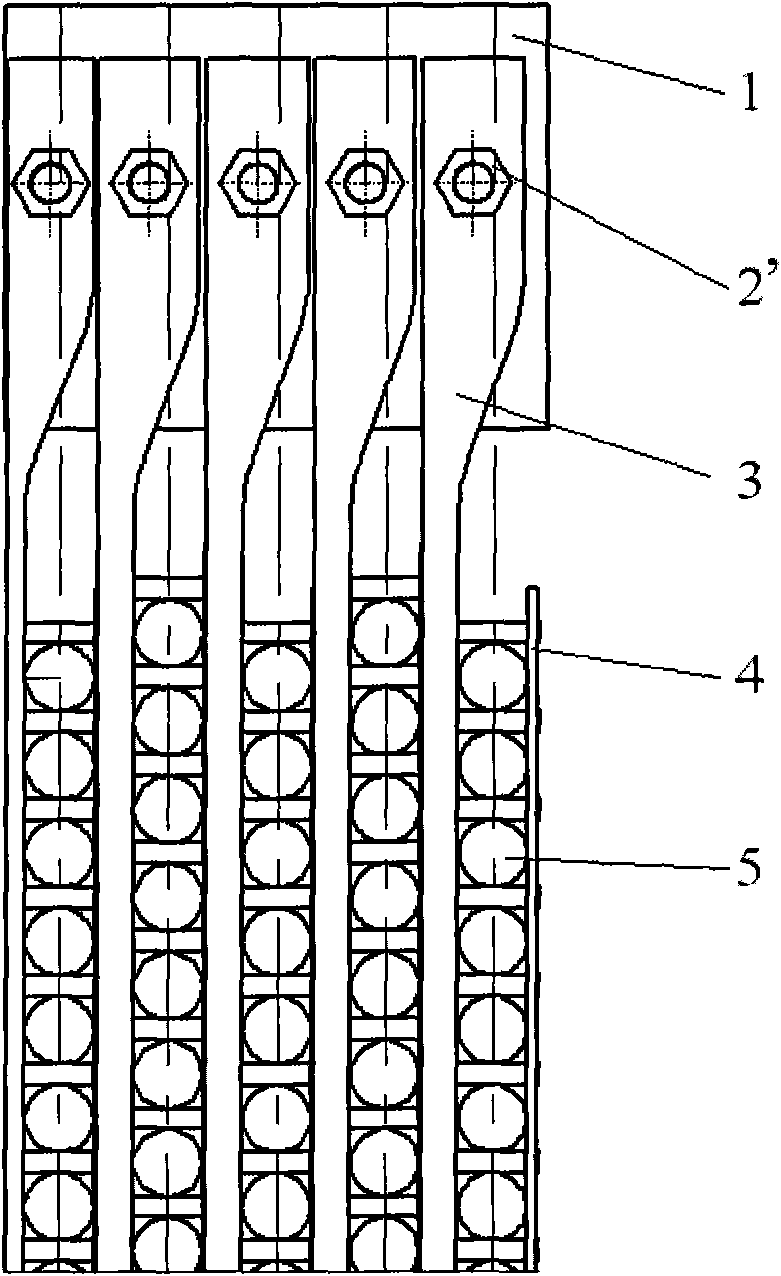 Support fixed structure of spiral heat exchange tube