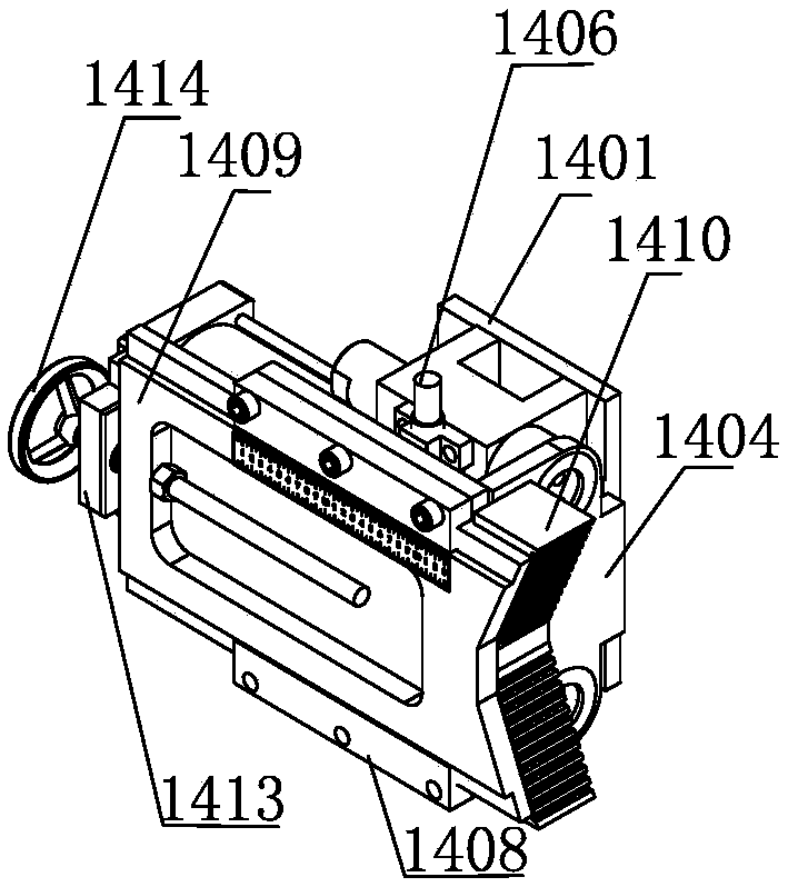 A multi-directional clamping steel pipe cutting delivery device