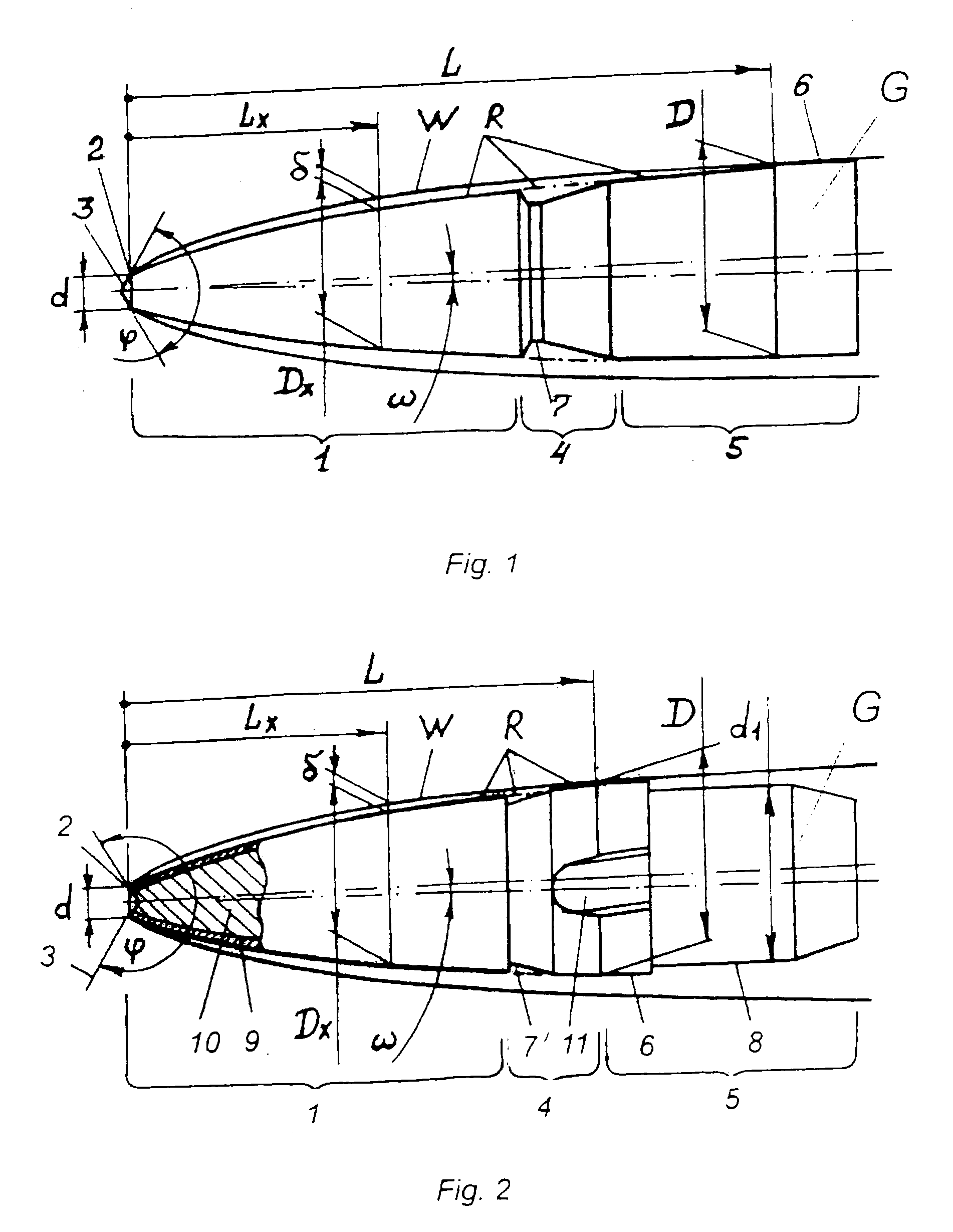 Cavitating core