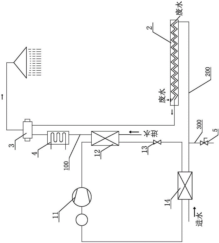 Enhanced heat exchange type heat pump system