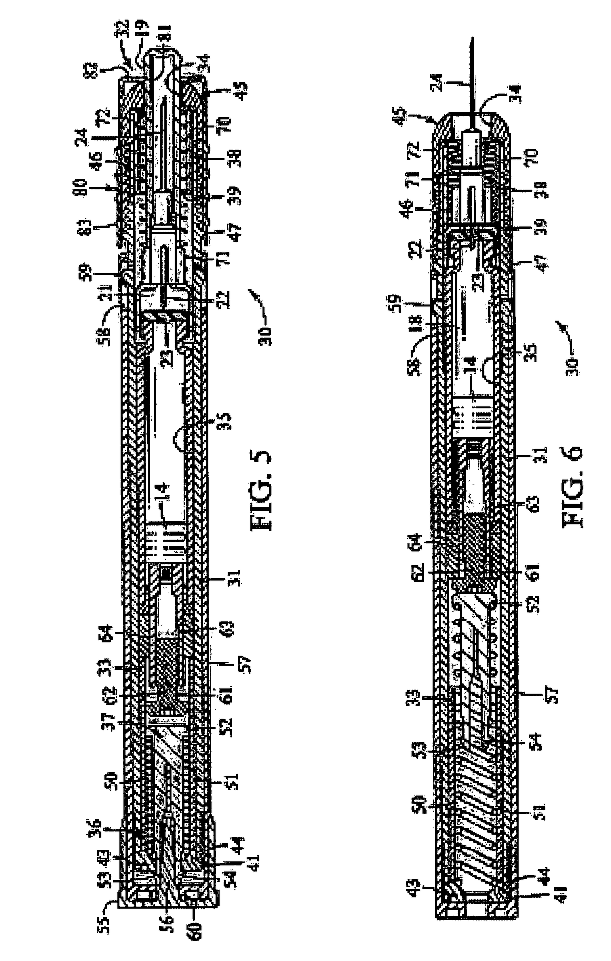 Kits containing medicine injection devices and containers