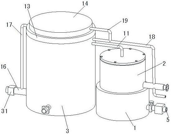 Distillation type water purification device and water purification method