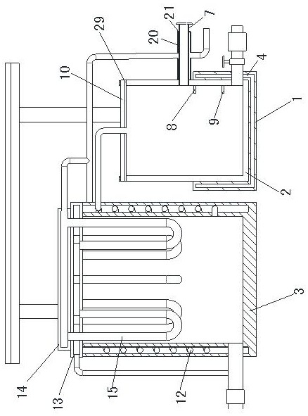 Distillation type water purification device and water purification method