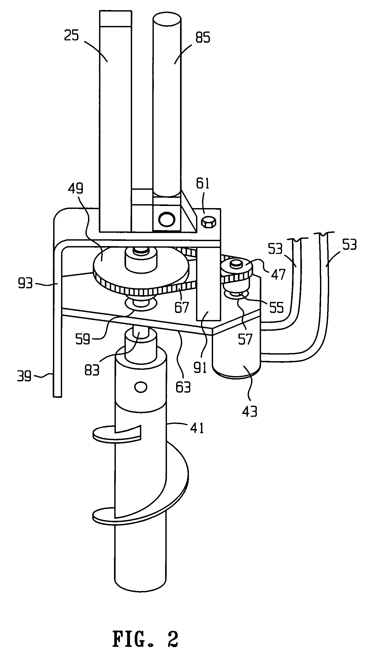 Quick-detach vehicle-mounted auger driver