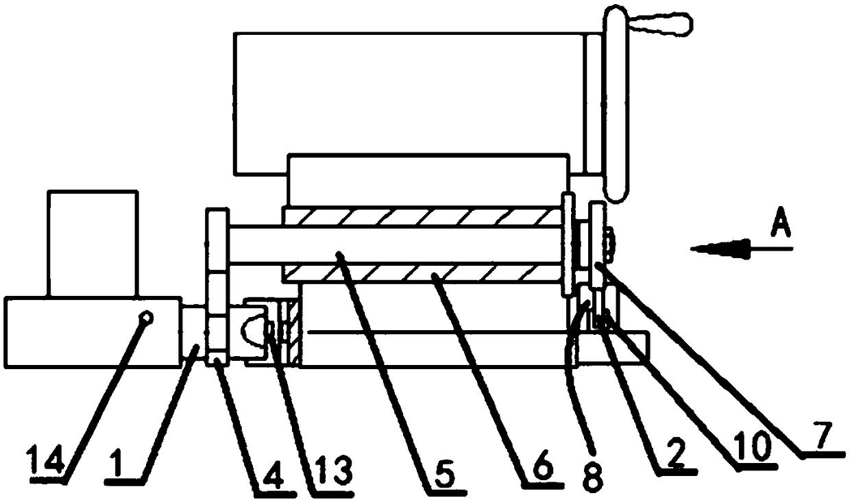 Numerical control lathe tailstock control method using V-shaped block for centering