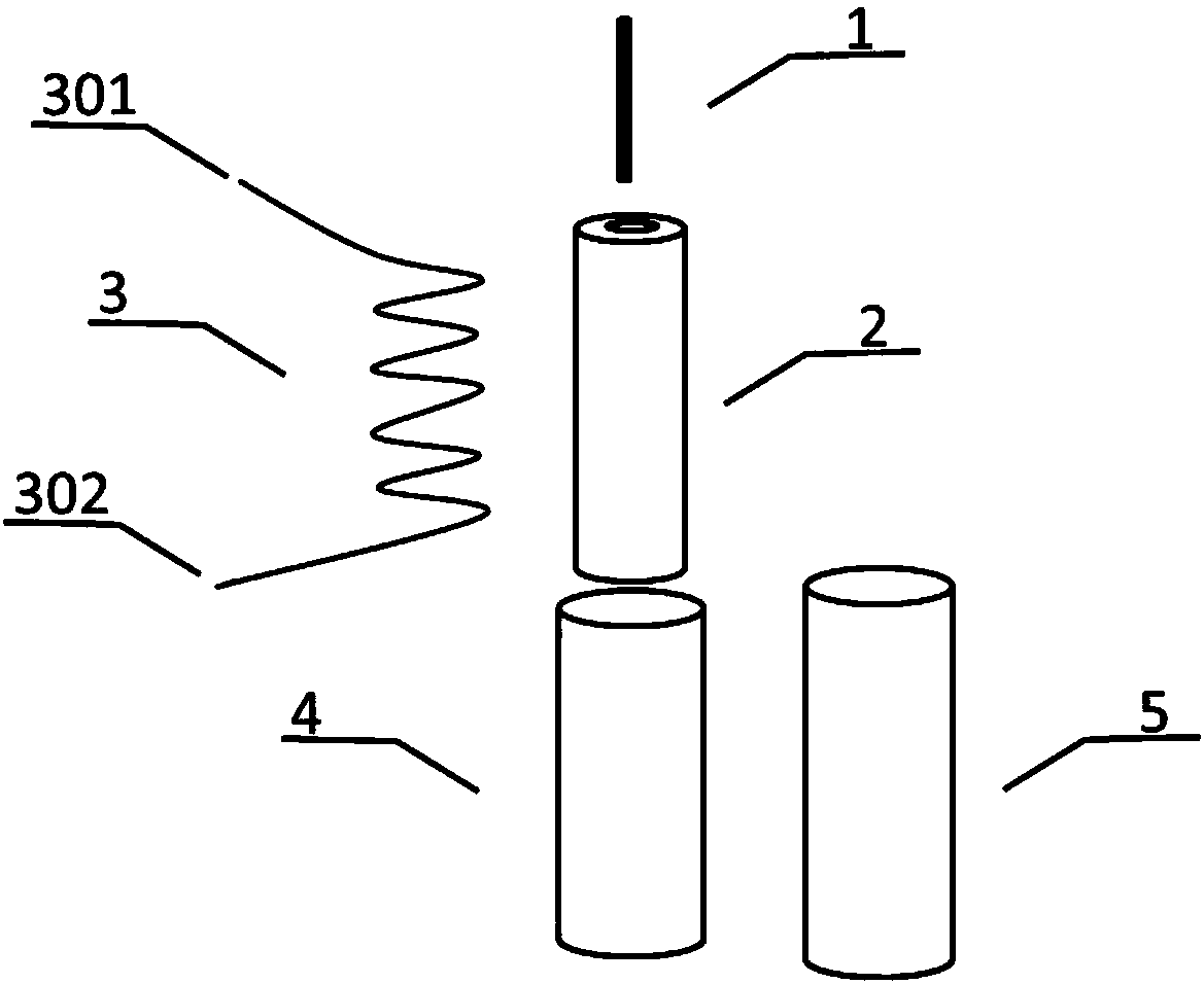 A device for generating atomic vapor beams in a vacuum environment