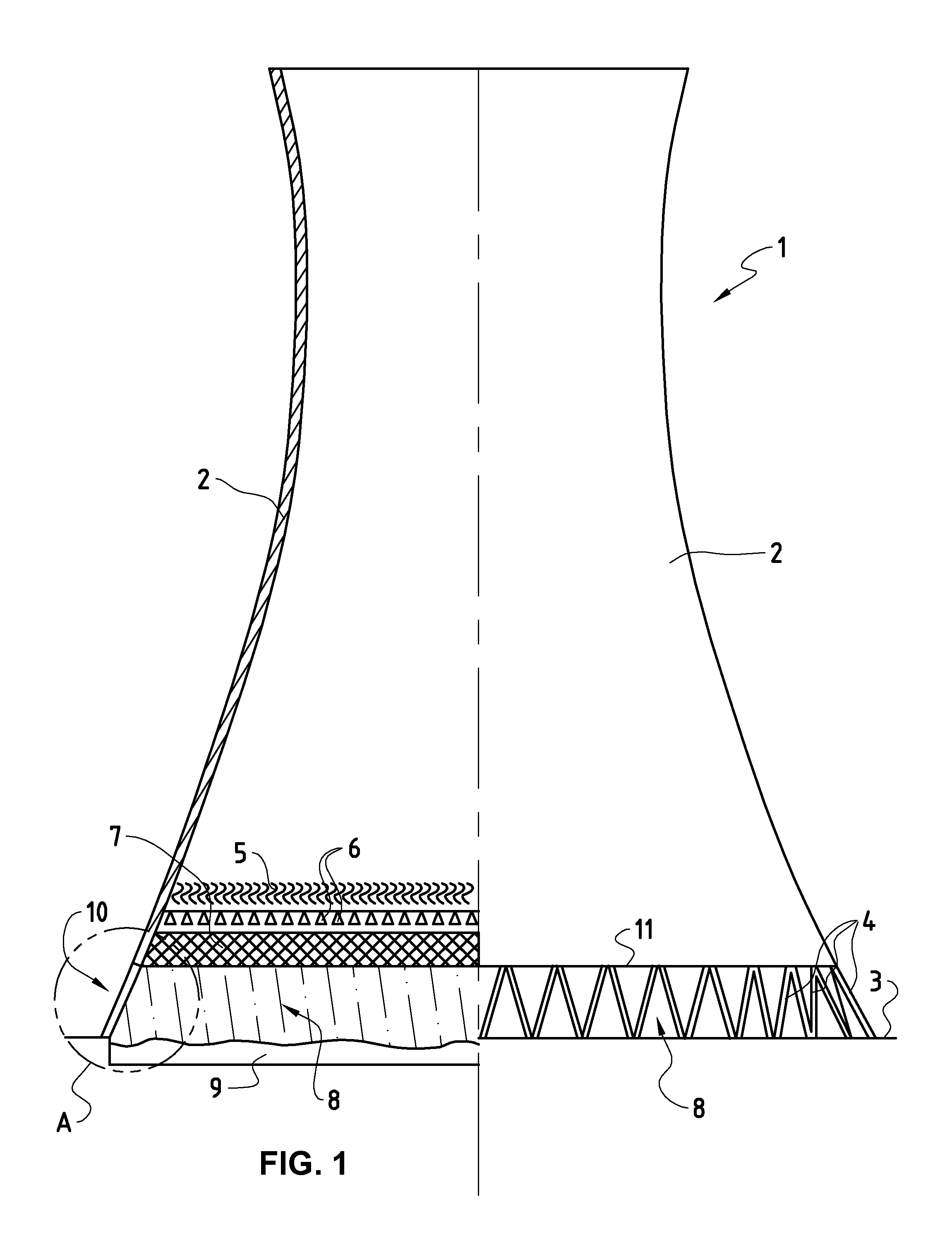 Air introduction system and method for cooling towers