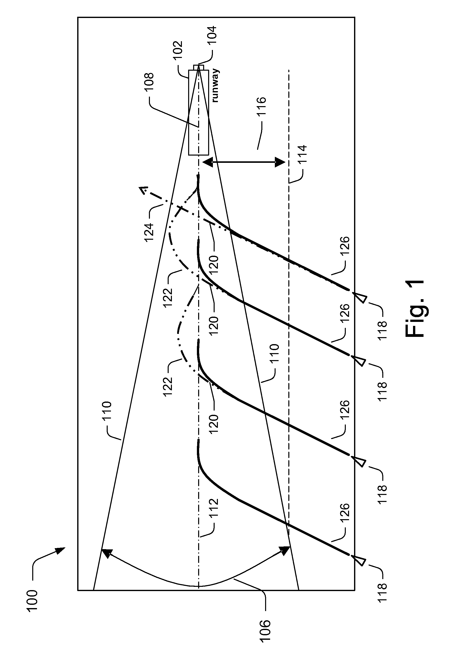 Aircraft guidance using localizer capture criteria for rectilinear displacement data