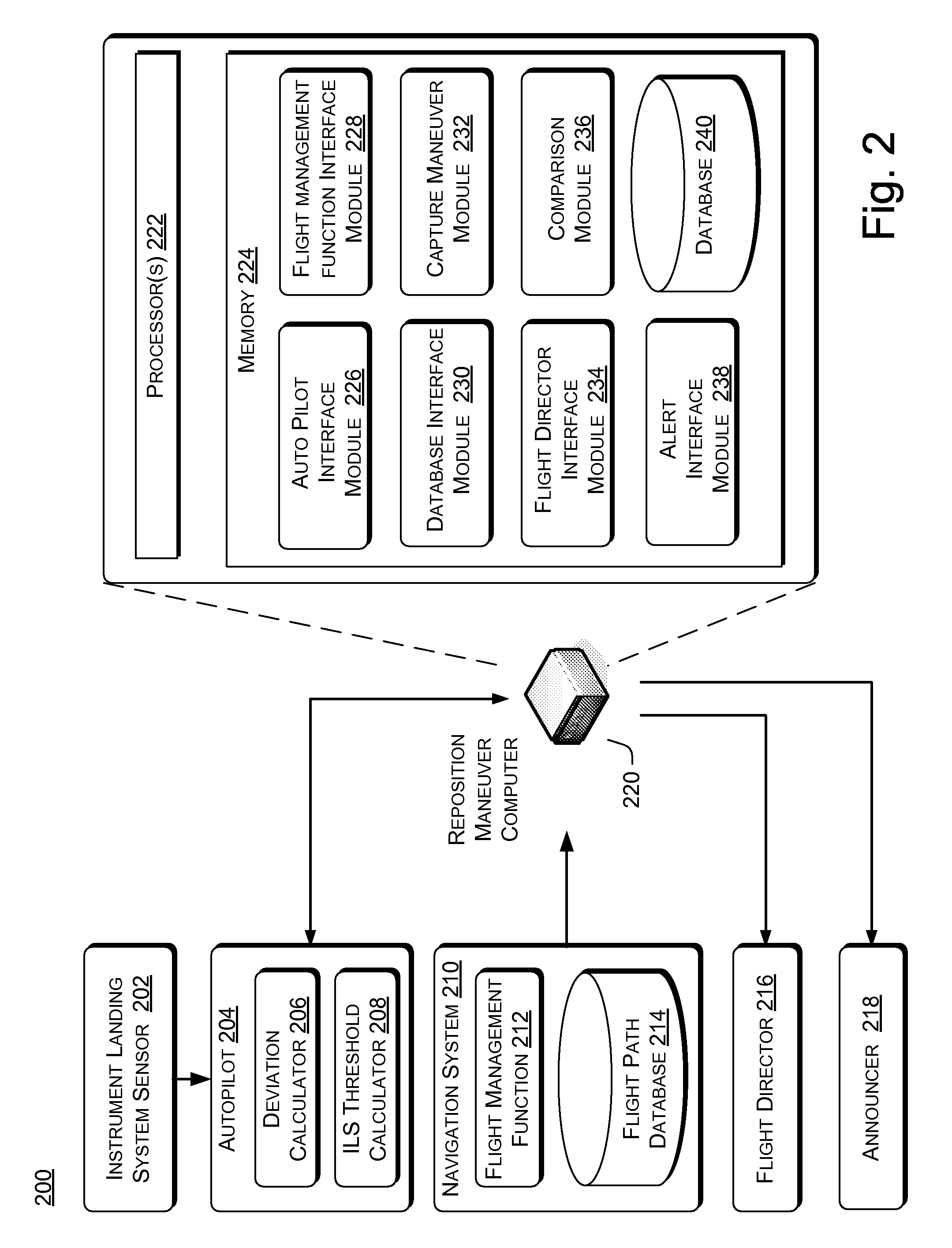 Aircraft guidance using localizer capture criteria for rectilinear displacement data