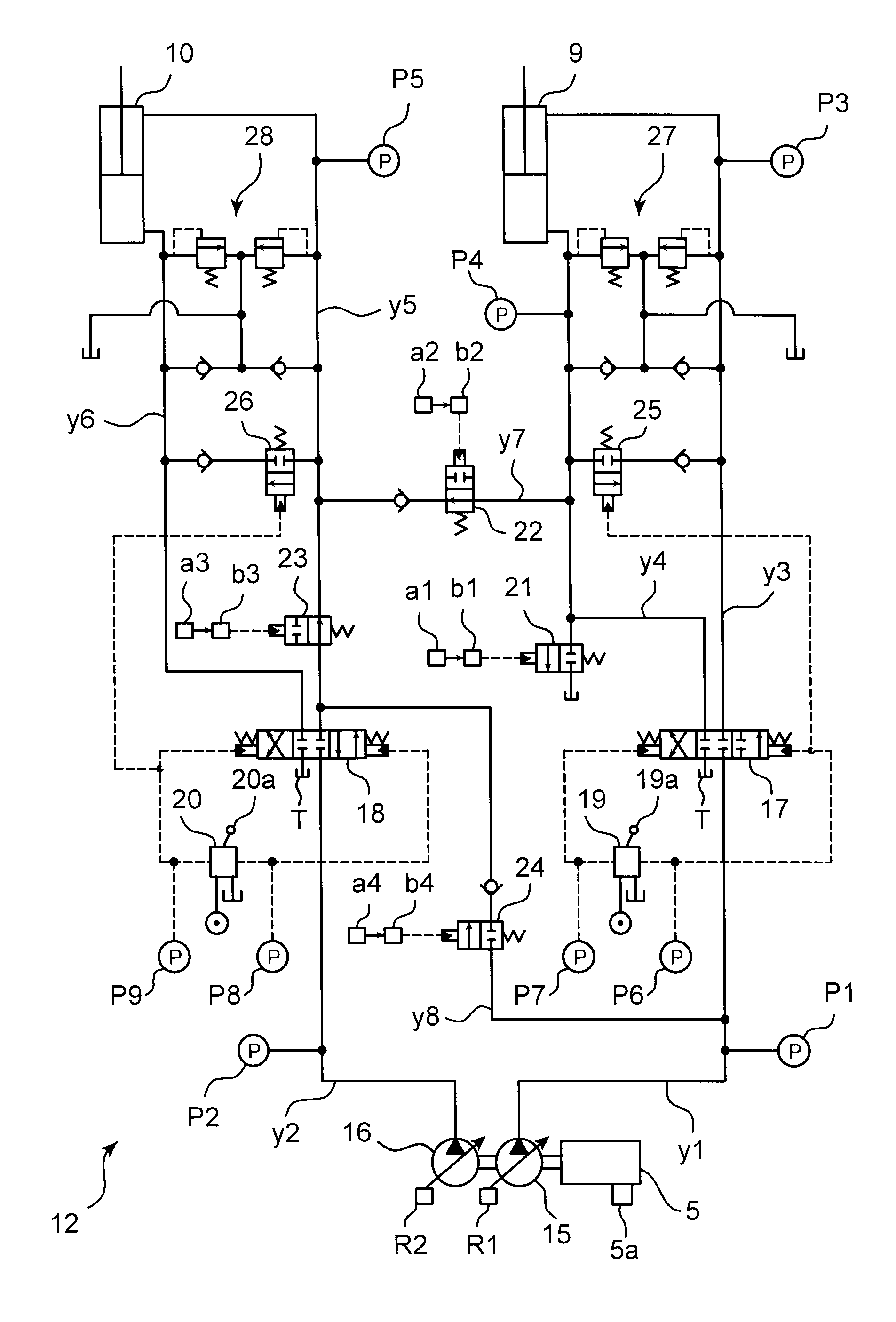 Control device and construction machine provided therewith