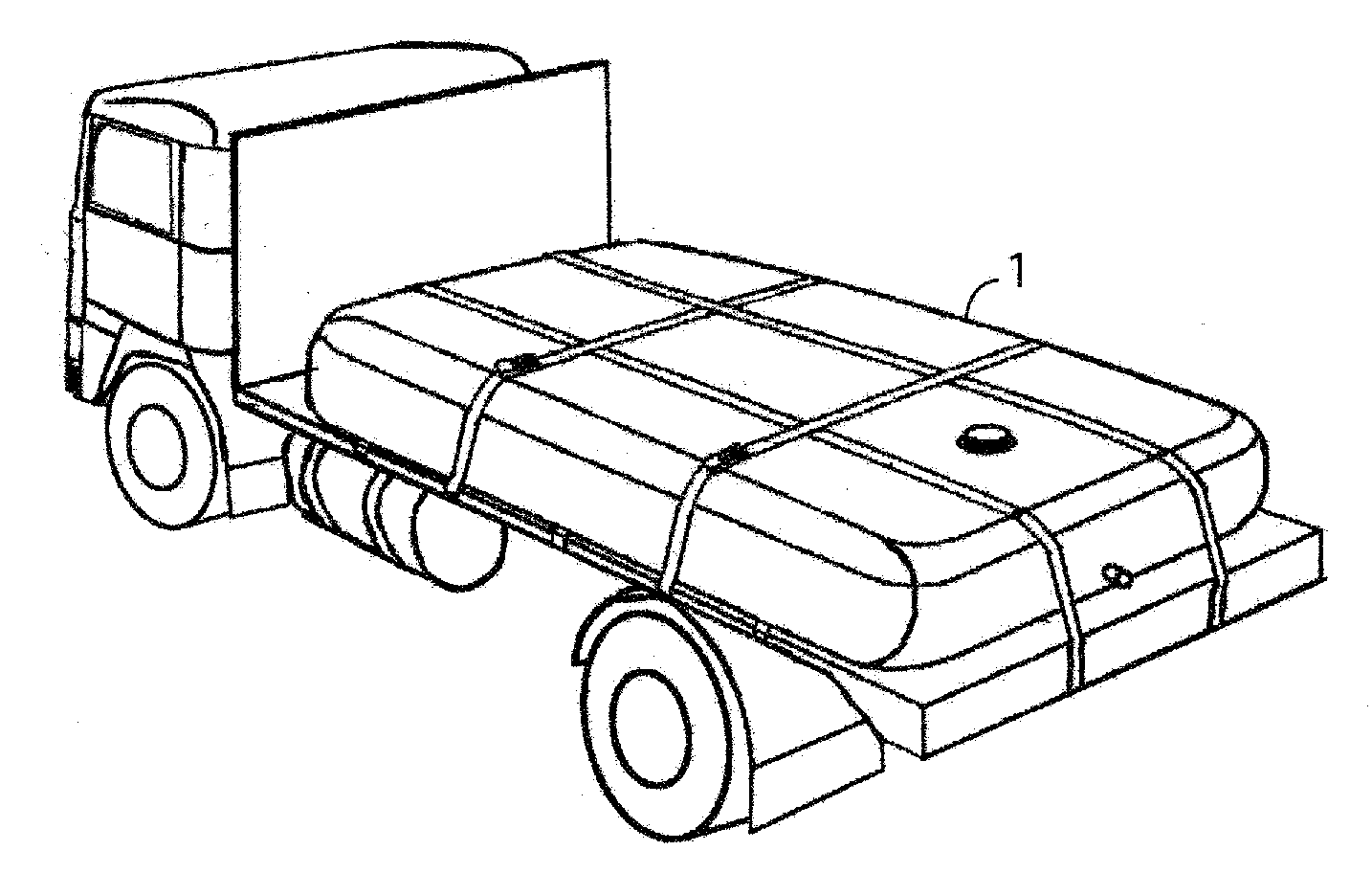 Internal surge dampening baffles for flexible tanks and tanks having such baffles