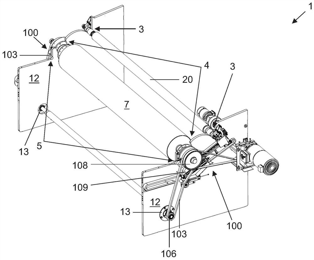 Locking Mechanism of Fiber Web Winding Machine