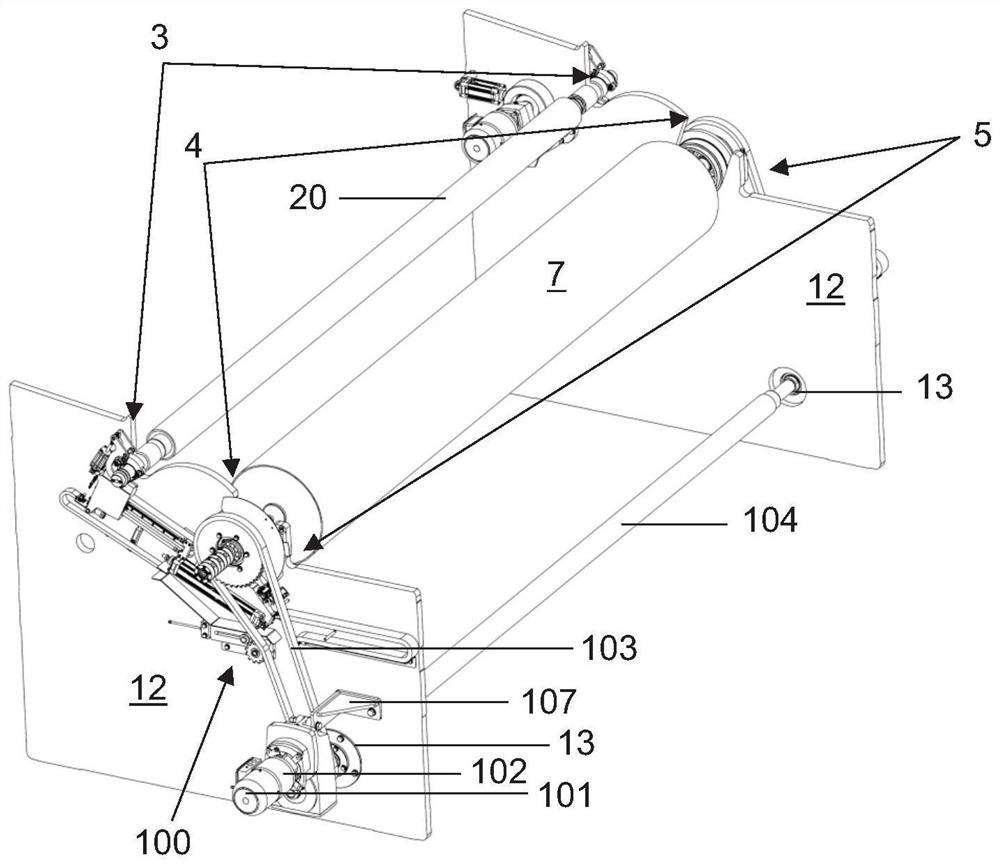 Locking Mechanism of Fiber Web Winding Machine