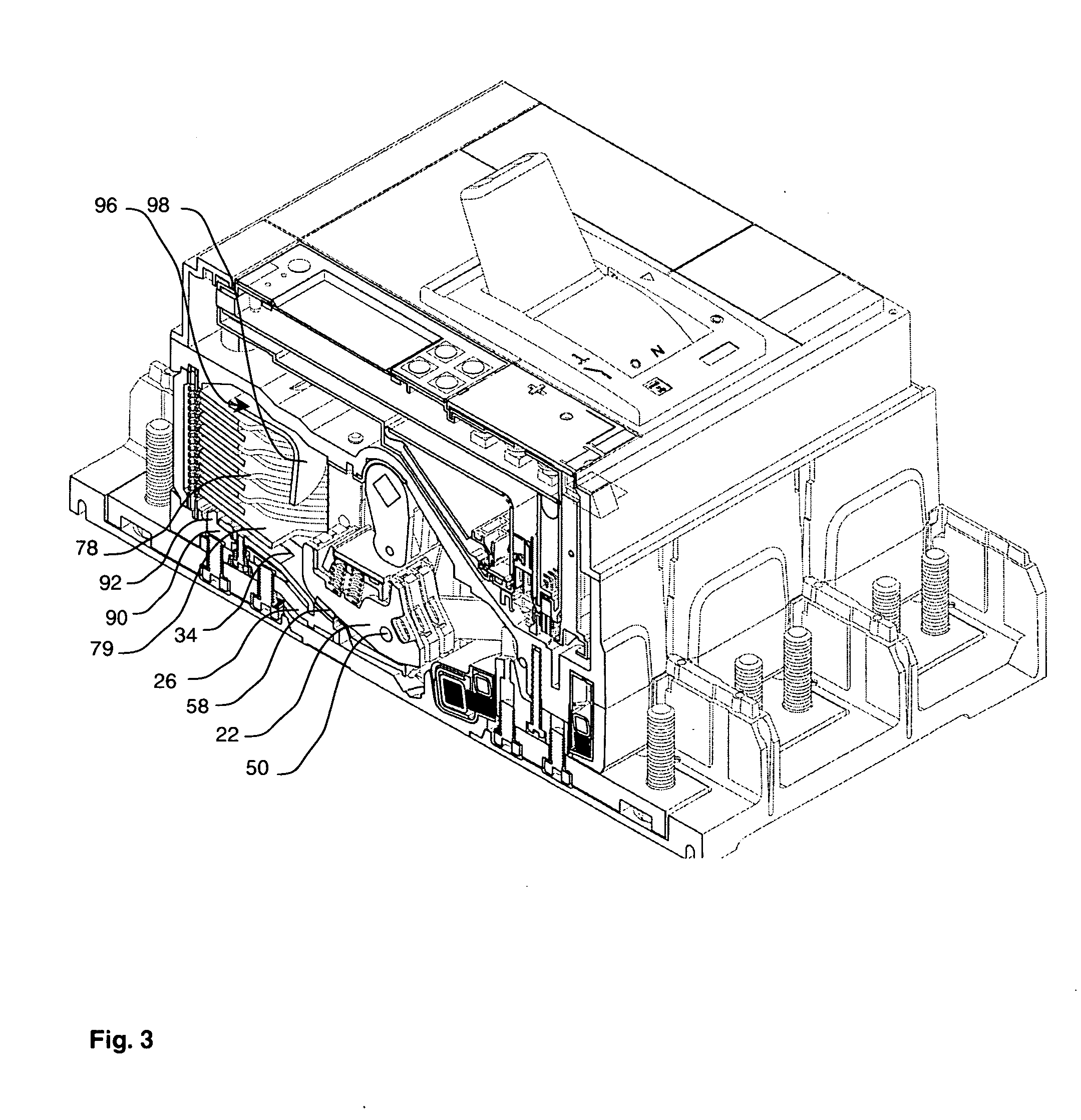 Switchgear device comprising an arc chute of reduced size