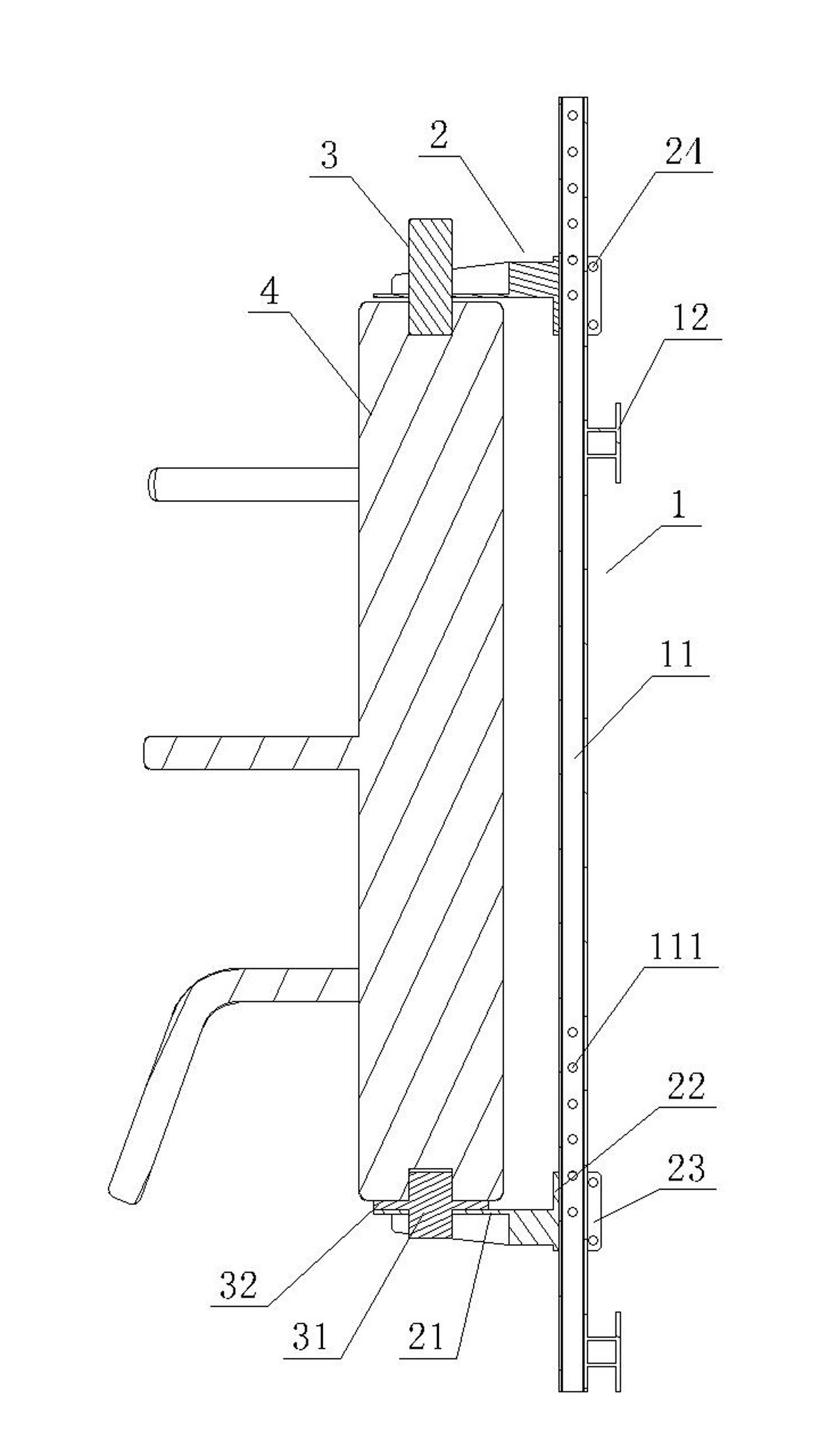 Timber pile for exercises