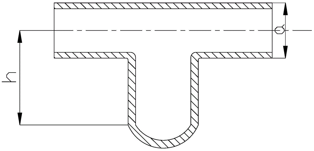 A hydraulic bulging forming method for a non-ferrous metal tee