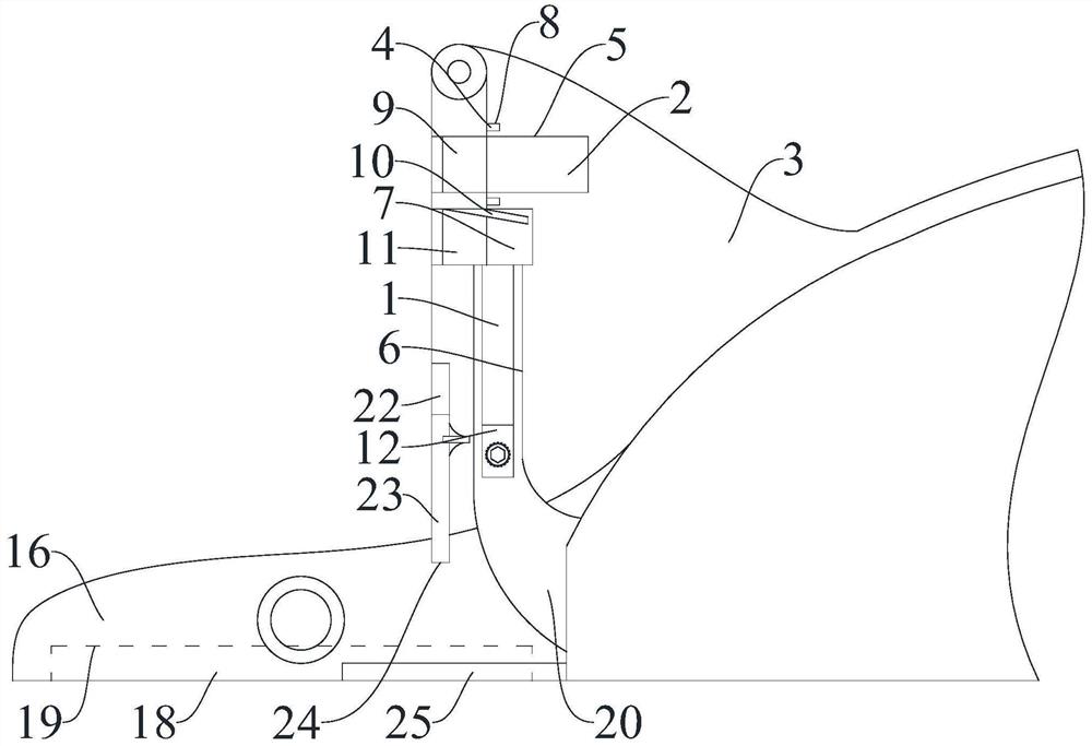 Intelligent fire fighting helmet with front turnover mechanism