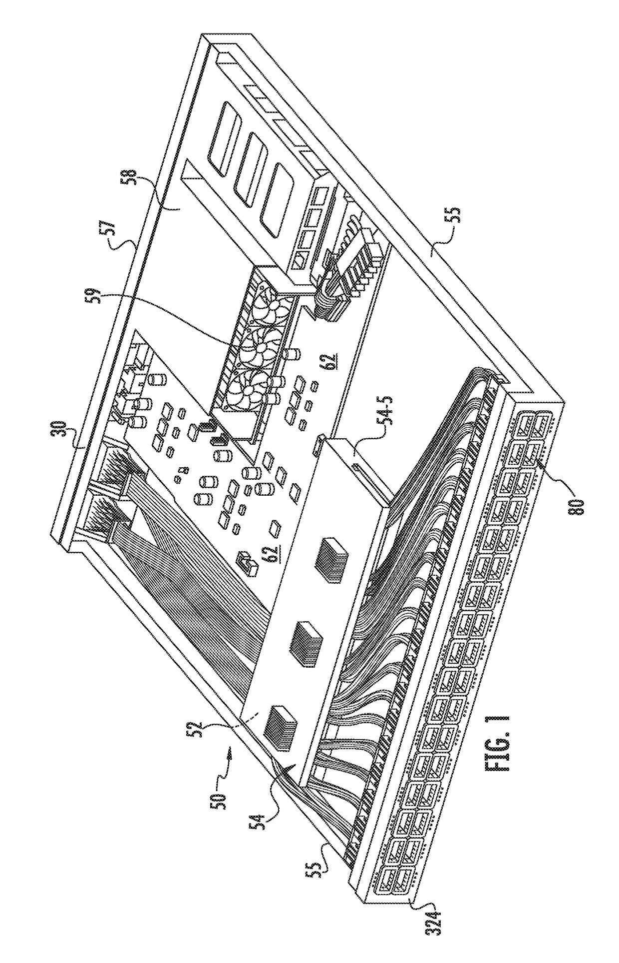 Circuit board bypass assemblies and components therefor